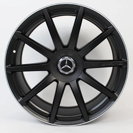 19" Mercedes S600 S500 S550 S63 S400 S450 S350 S Class E Class E53 Staggered Satin Black Wheels