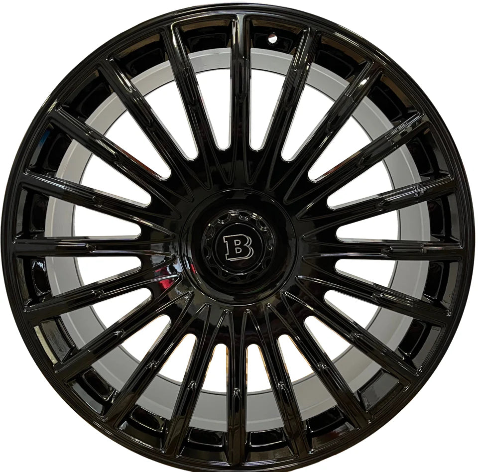 24" Inch Forged Rims Fit Gloss Black Mercedes G Wagon G550 G65 G63 G55 G500 Brabus "PLATINUM" Style Wheels